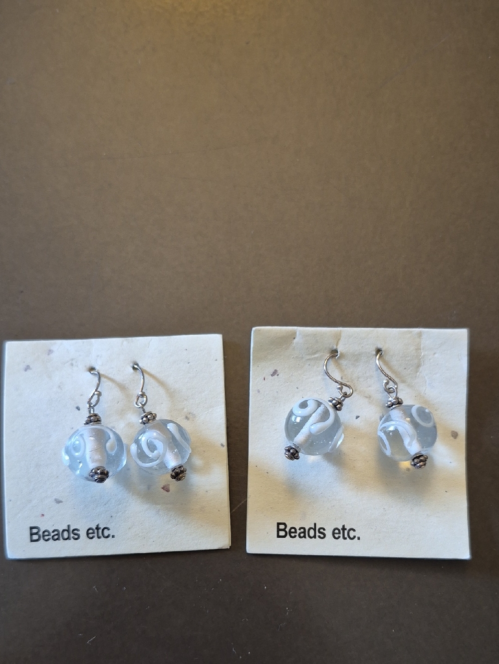 #13. Clear Crystal Drop Earrings - Pair